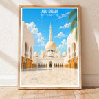 Abu Dhabi - UAE - Travel Art Print Wall Deco Poster