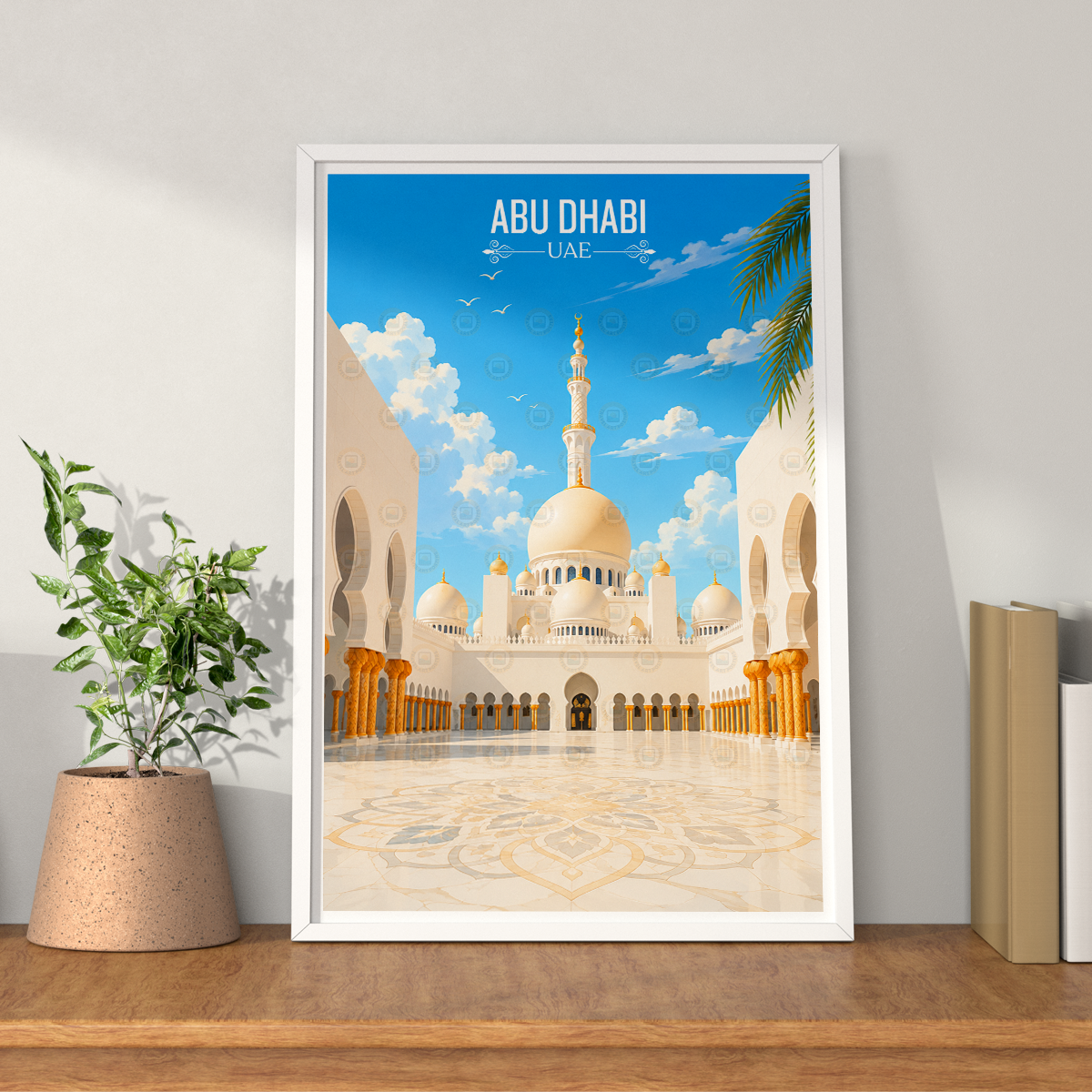 Abu Dhabi - UAE - Travel Art Print Wall Deco Poster