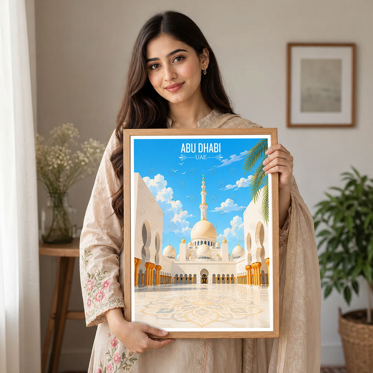 Abu Dhabi - UAE - Travel Art Print Wall Deco Poster