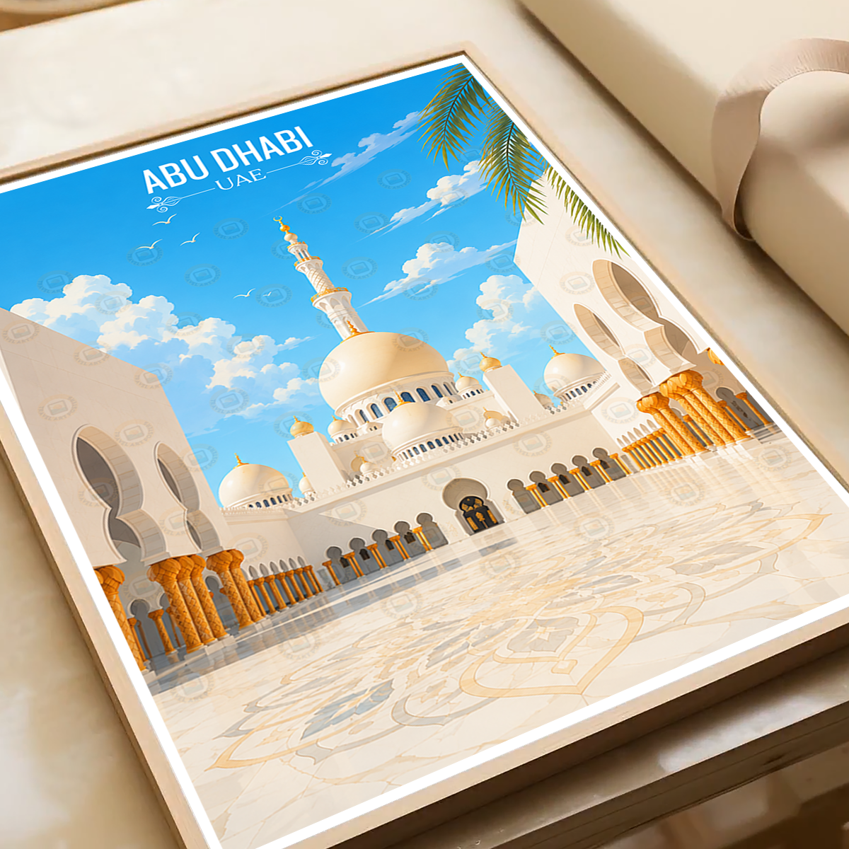 Abu Dhabi - UAE - Travel Art Print Wall Deco Poster