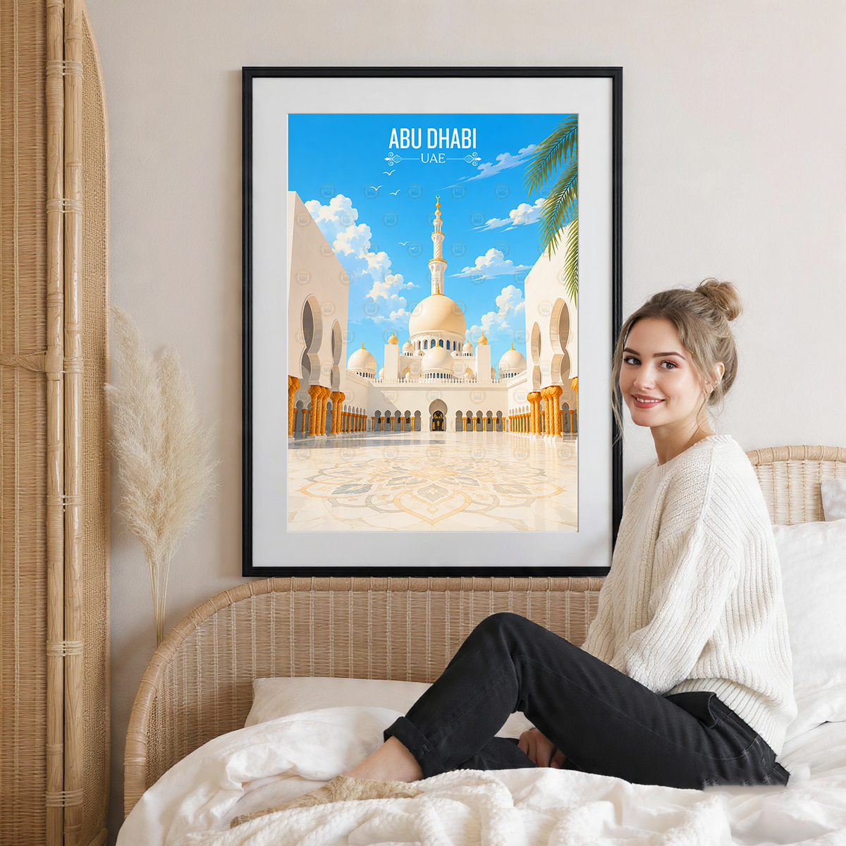 Abu Dhabi - UAE - Travel Art Print Wall Deco Poster
