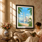 Abu Dhabi - UAE - Travel Art Print Wall Deco Poster