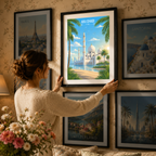 Abu Dhabi - UAE - Travel Art Print Wall Deco Poster