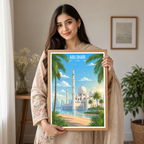 Abu Dhabi - UAE - Travel Art Print Wall Deco Poster
