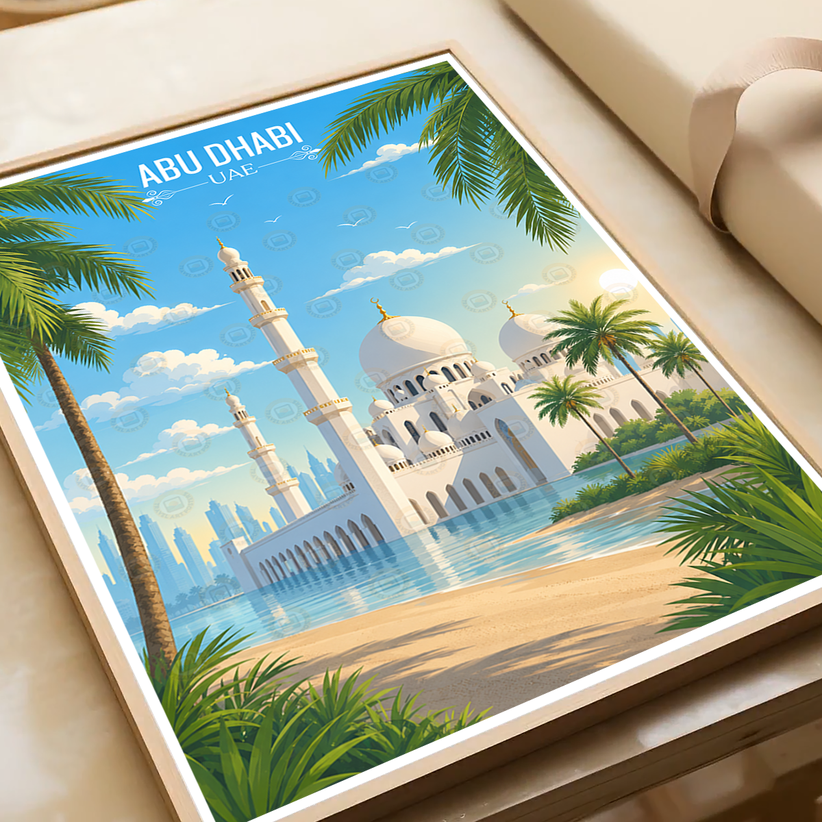 Abu Dhabi - UAE - Travel Art Print Wall Deco Poster