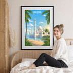 Abu Dhabi - UAE - Travel Art Print Wall Deco Poster