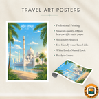 Abu Dhabi - UAE - Travel Art Print Wall Deco Poster