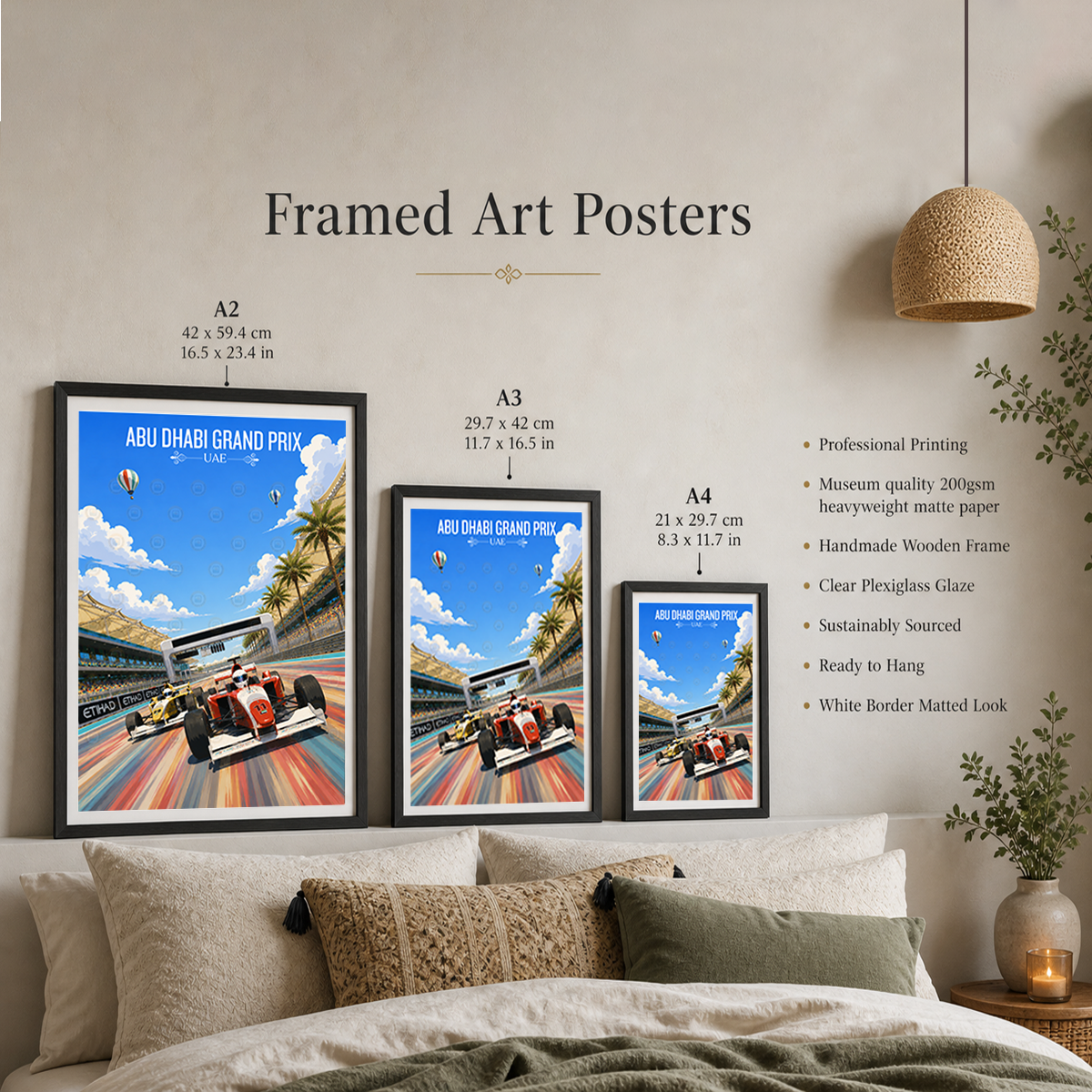 Abu Dhabi Grand Prix - UAE - Travel Art Print Wall Deco Poster