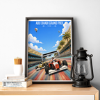 Abu Dhabi Grand Prix - UAE - Travel Art Print Wall Deco Poster