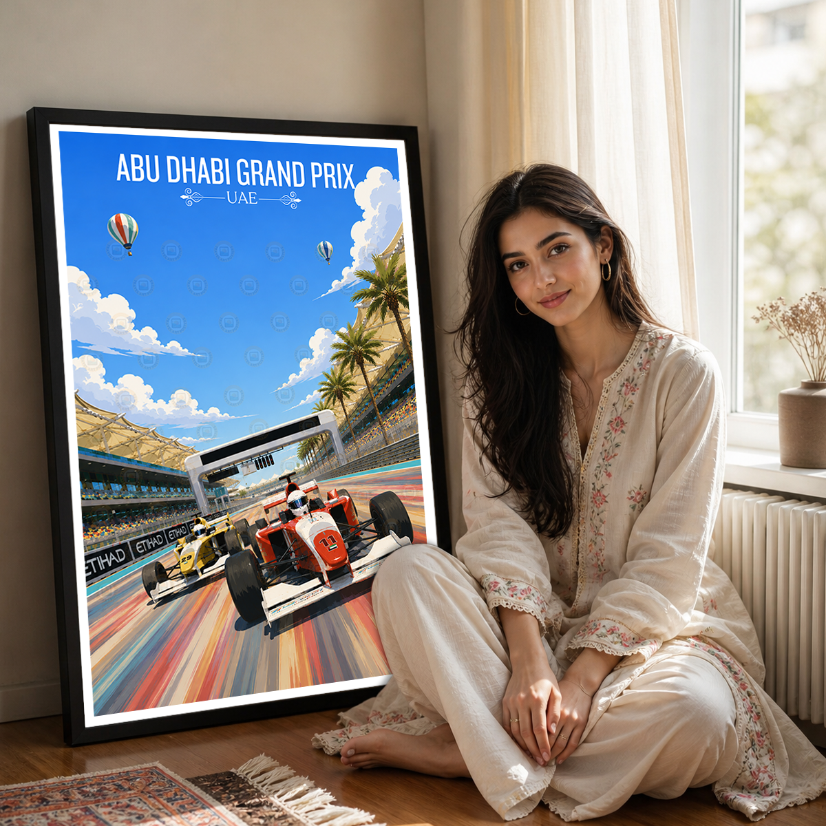 Abu Dhabi Grand Prix - UAE - Travel Art Print Wall Deco Poster