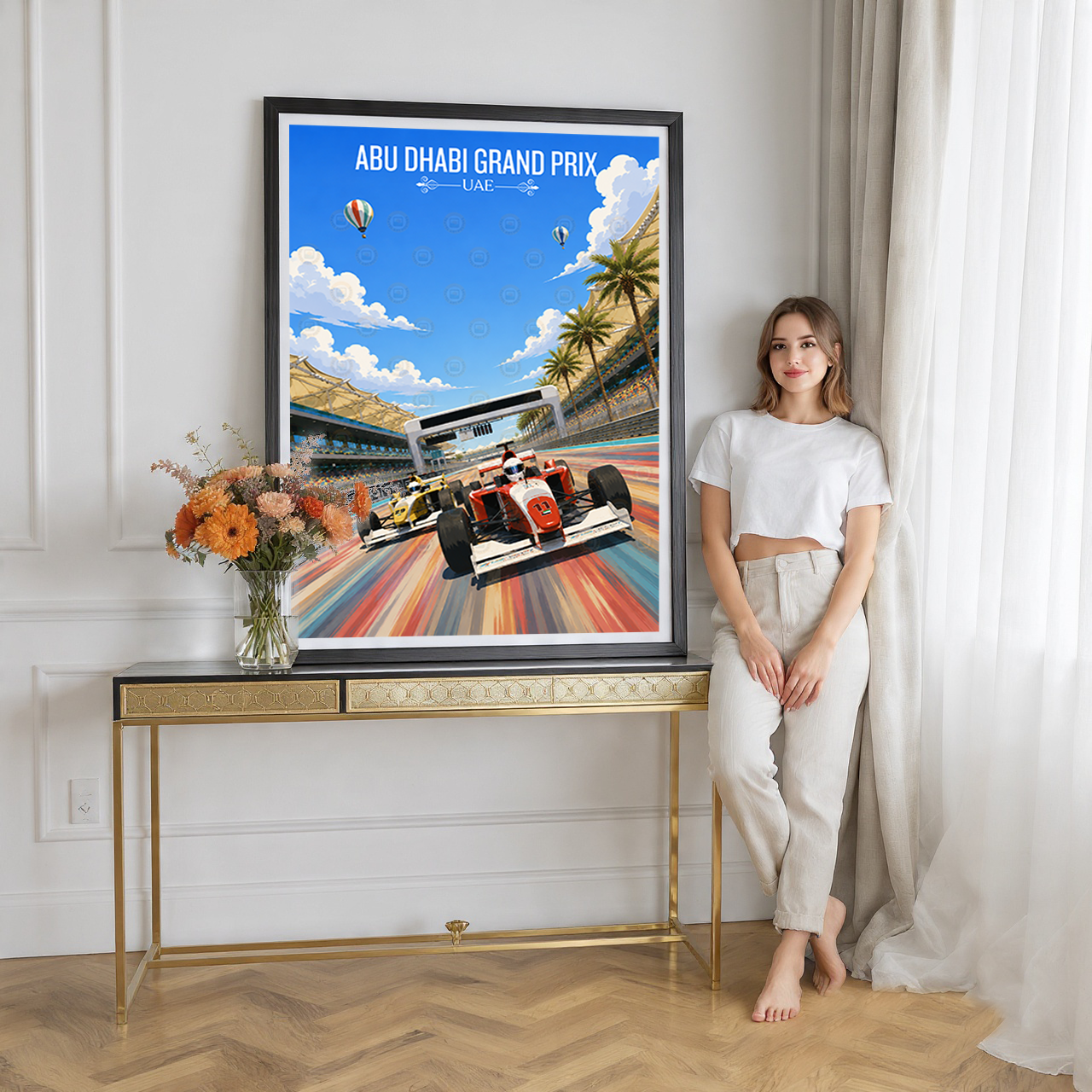 Abu Dhabi Grand Prix - UAE - Travel Art Print Wall Deco Poster