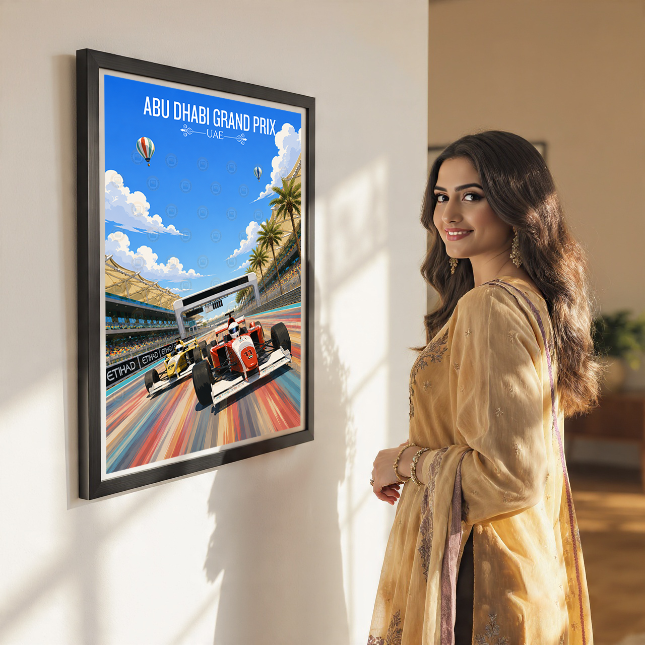 Abu Dhabi Grand Prix - UAE - Travel Art Print Wall Deco Poster