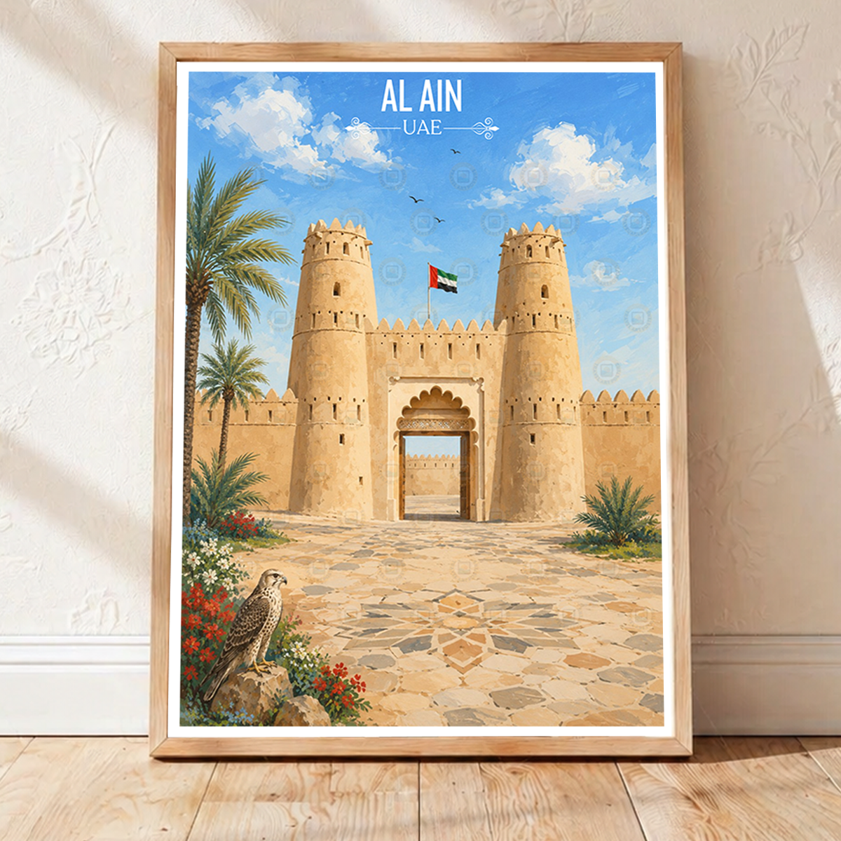 Al Ain - UAE - Travel Art Print Wall Deco Poster
