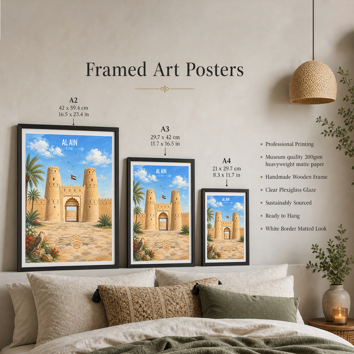 Al Ain - UAE - Travel Art Print Wall Deco Poster