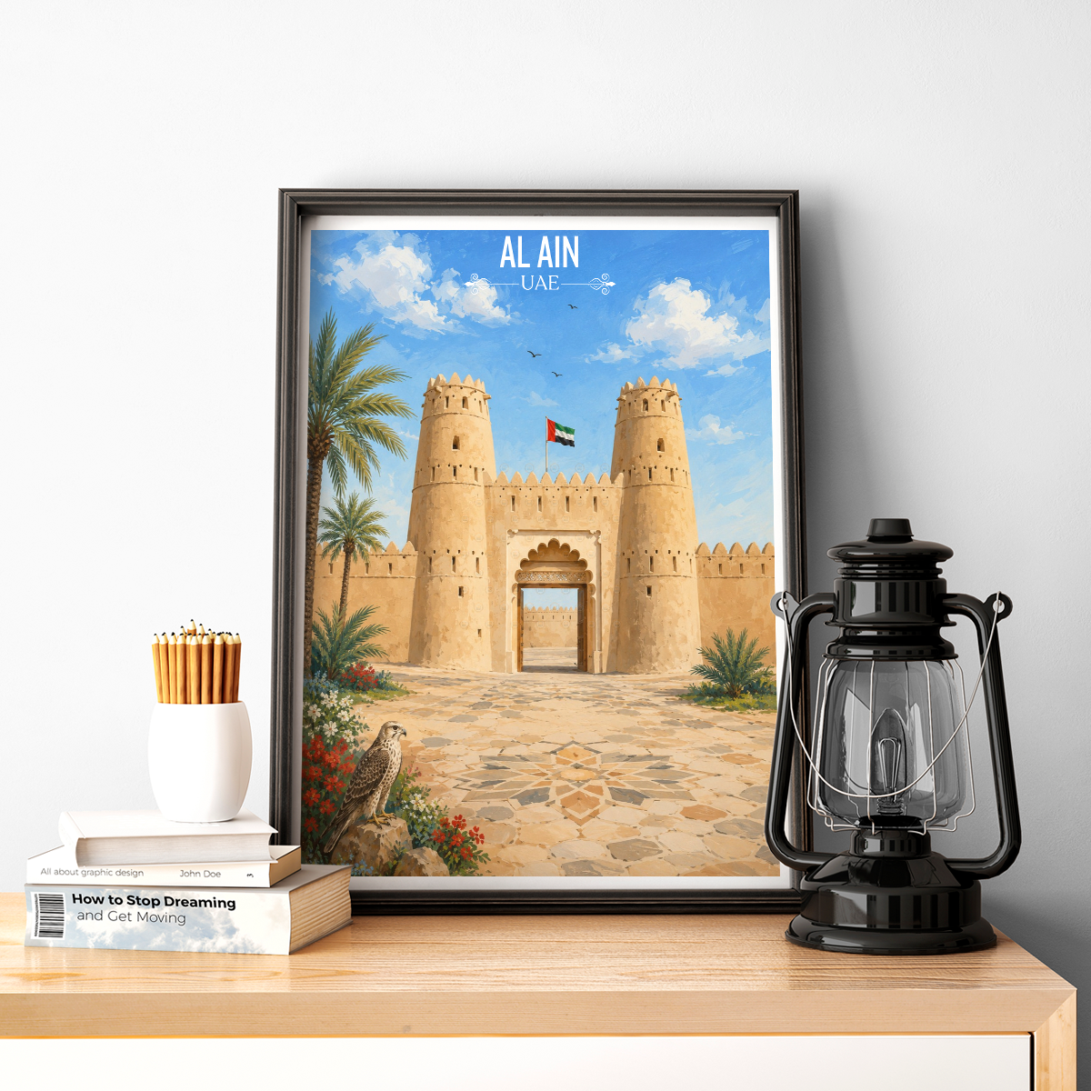 Al Ain - UAE - Travel Art Print Wall Deco Poster