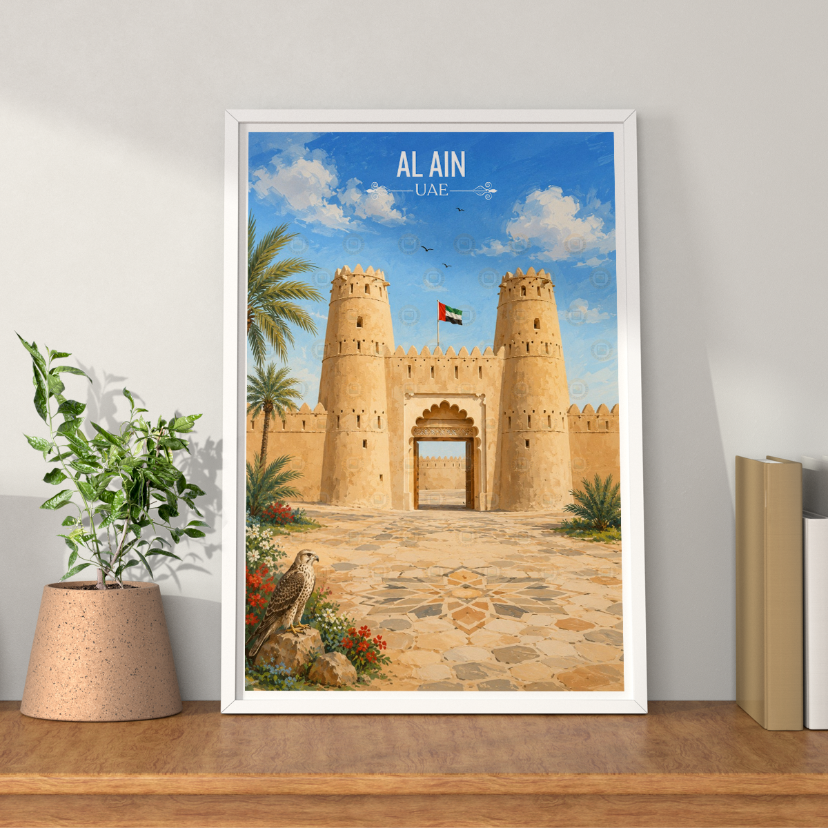 Al Ain - UAE - Travel Art Print Wall Deco Poster