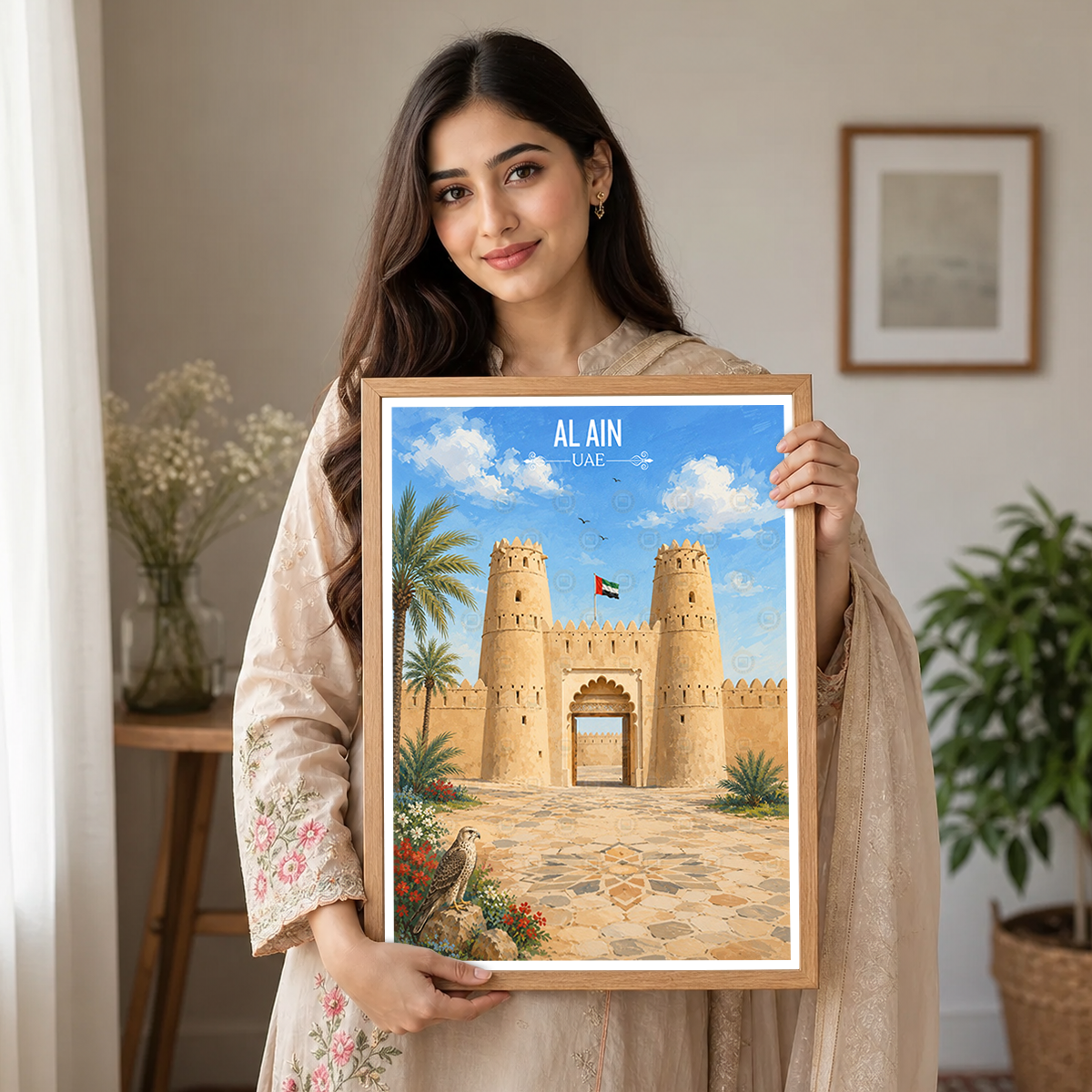 Al Ain - UAE - Travel Art Print Wall Deco Poster