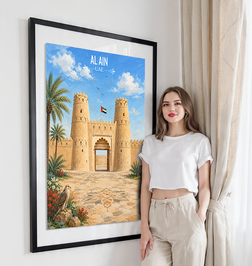Al Ain - UAE - Travel Art Print Wall Deco Poster