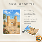 Al Ain - UAE - Travel Art Print Wall Deco Poster