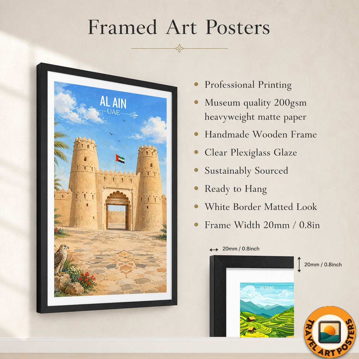 Al Ain - UAE - Travel Art Print Wall Deco Poster