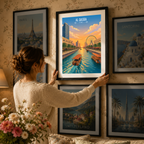 Al Qasba - UAE - Travel Art Print Wall Deco Poster