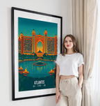 Atlantis, Palm Jumeirah - UAE - Travel Art Print Wall Deco Poster