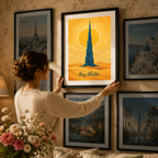 Burj Khalifa - UAE - Travel Art Print Wall Deco Poster
