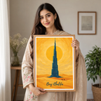 Burj Khalifa - UAE - Travel Art Print Wall Deco Poster