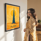 Burj Khalifa - UAE - Travel Art Print Wall Deco Poster