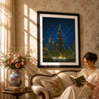 Burj Khalifa - UAE - Travel Art Print Wall Deco Poster