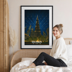 Burj Khalifa - UAE - Travel Art Print Wall Deco Poster