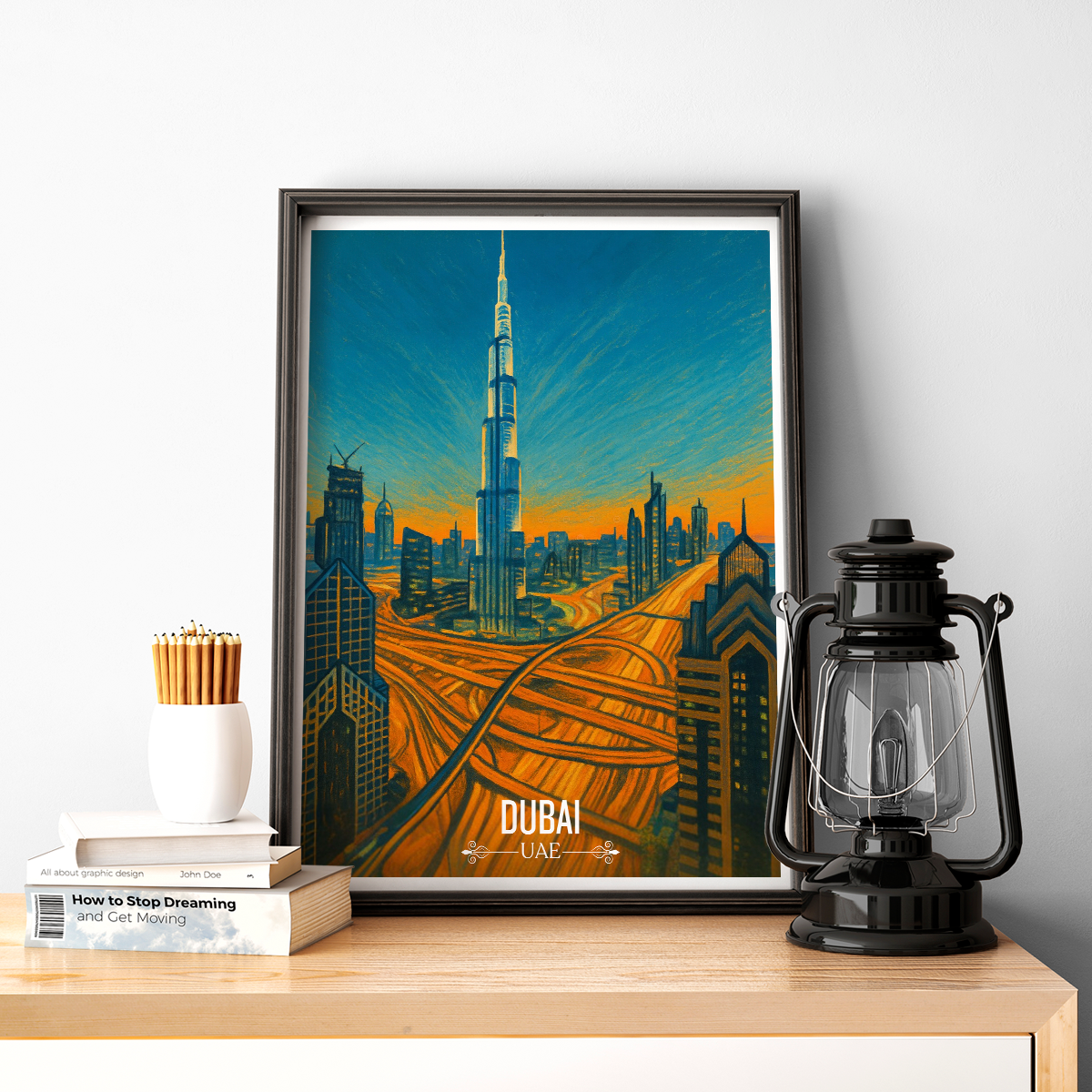 Dubai - UAE - Travel Art Print Wall Deco Poster