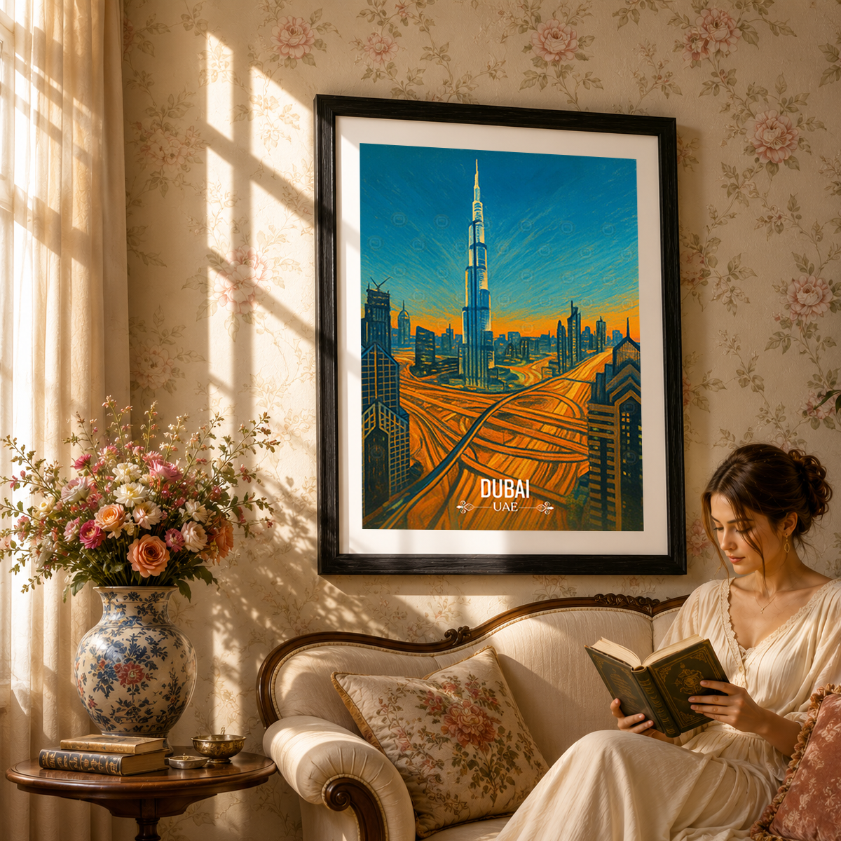 Dubai - UAE - Travel Art Print Wall Deco Poster