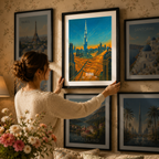 Dubai - UAE - Travel Art Print Wall Deco Poster