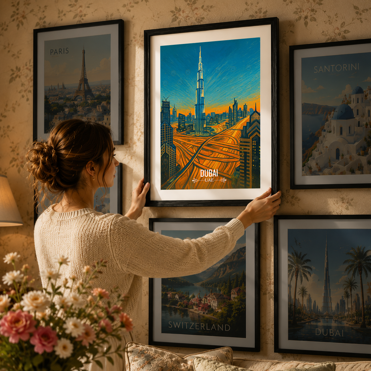 Dubai - UAE - Travel Art Print Wall Deco Poster
