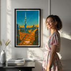 Dubai - UAE - Travel Art Print Wall Deco Poster