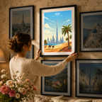 Dubai - UAE - Travel Art Print Wall Deco Poster - Travel Art Poster Print