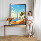 Dubai - UAE - Travel Art Print Wall Deco Poster - Travel Art Poster Print