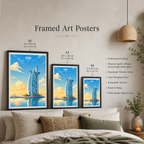 Dubai - UAE - Travel Art Print Wall Deco Poster - Travel Art Poster Print