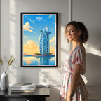 Dubai - UAE - Travel Art Print Wall Deco Poster - Travel Art Poster Print