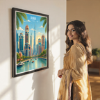 Dubai - UAE - Travel Art Print Wall Deco Poster - Travel Art Poster Print