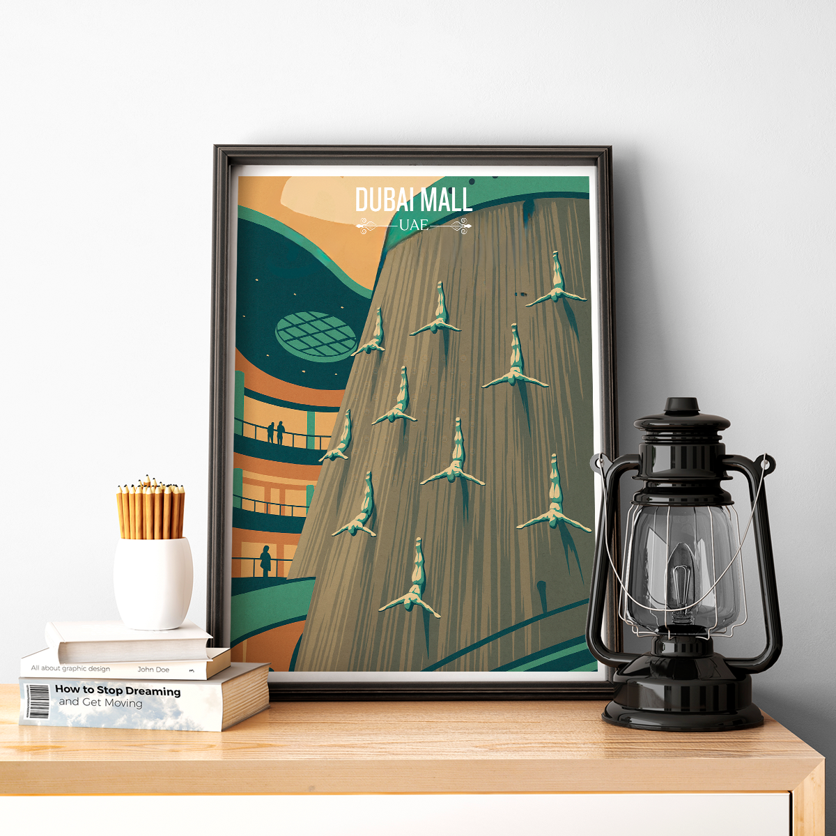 Dubai Mall - UAE - Travel Art Print Wall Deco Poster