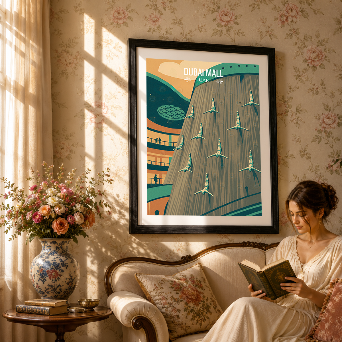 Dubai Mall - UAE - Travel Art Print Wall Deco Poster