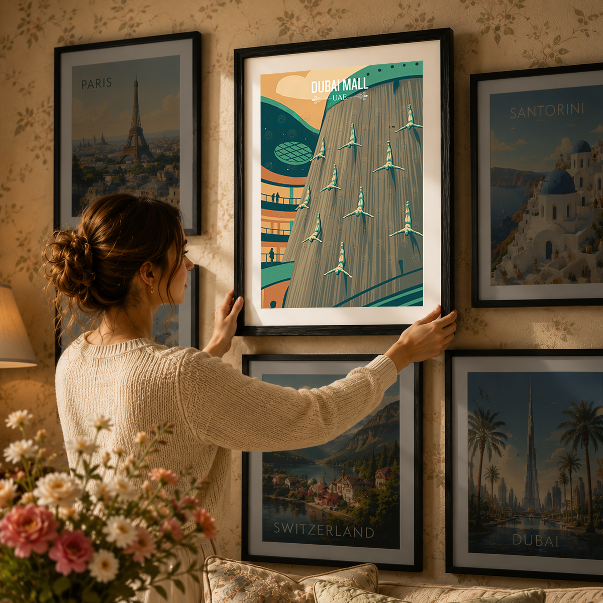 Dubai Mall - UAE - Travel Art Print Wall Deco Poster