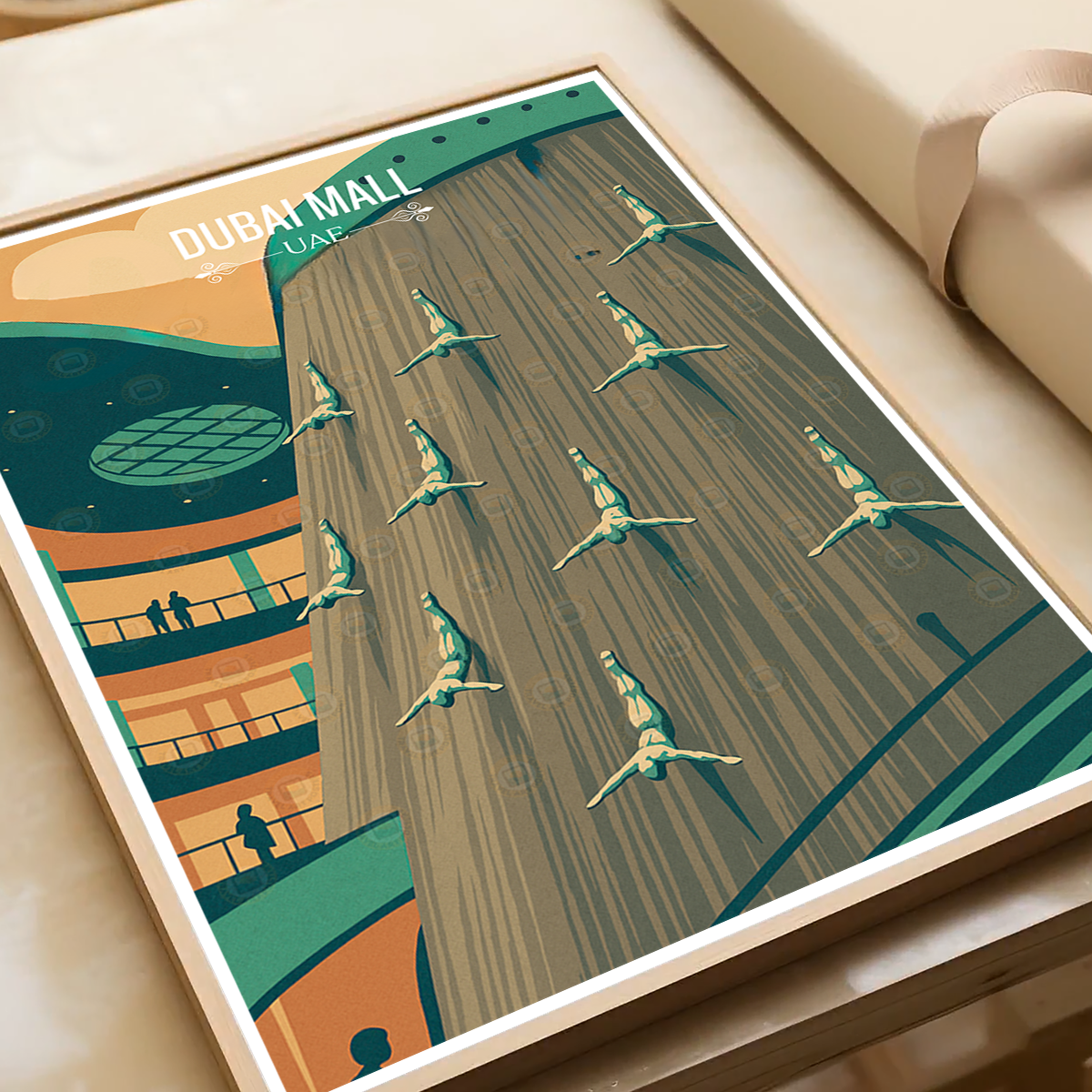 Dubai Mall - UAE - Travel Art Print Wall Deco Poster