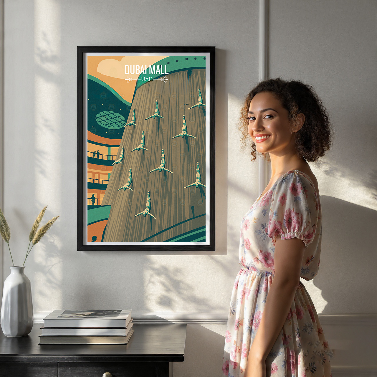 Dubai Mall - UAE - Travel Art Print Wall Deco Poster