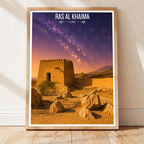 Ras Al Khaima - UAE - Travel Art Print Wall Deco Poster - Travel Art Poster Print