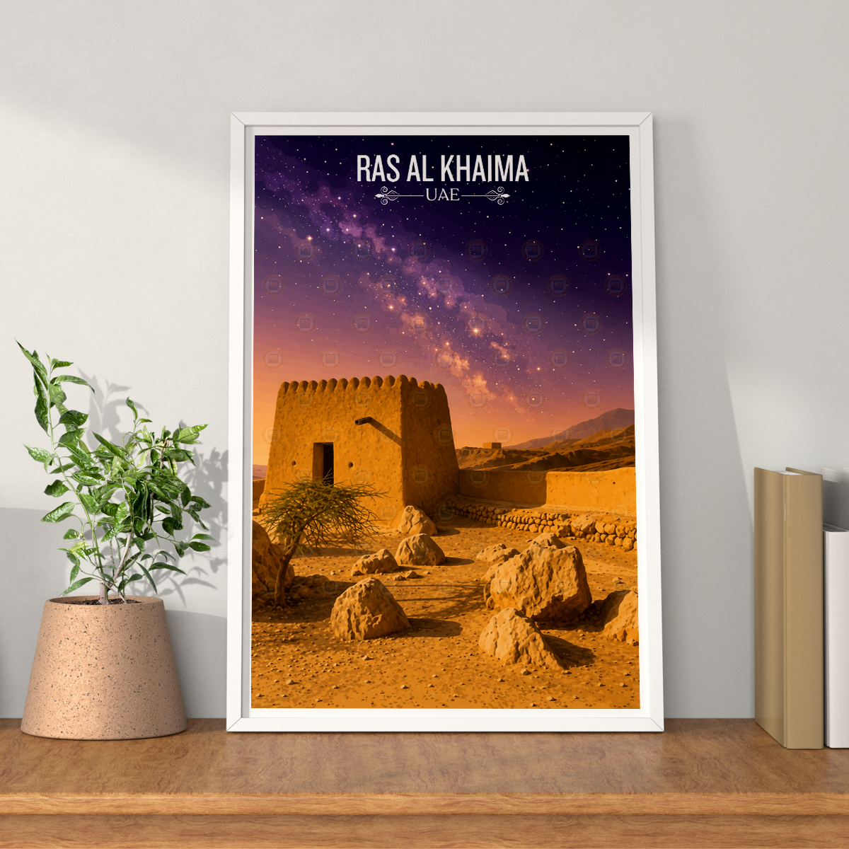 Ras Al Khaima - UAE - Travel Art Print Wall Deco Poster - Travel Art Poster Print