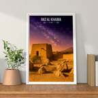 Ras Al Khaima - UAE - Travel Art Print Wall Deco Poster - Travel Art Poster Print