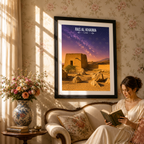 Ras Al Khaima - UAE - Travel Art Print Wall Deco Poster - Travel Art Poster Print